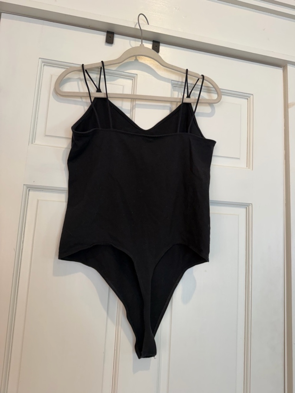 American Eagle Outfitters Black Double-Strap One-Piece Bodysuit - Picture 2 of 3